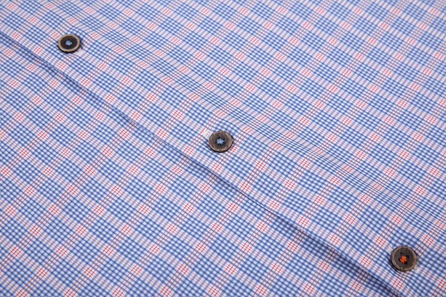 Alex Vando Mens Button Down Shirts Wrinkle Free 4-Way Stretch Print Business Casual Shirt