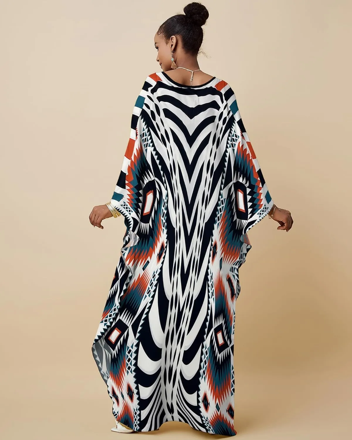 Bsubseach Kaftan Dresses for Women Swimsuit Coverup Plus Size Beach Dress Moo Moos Caftans for Women Loungewear