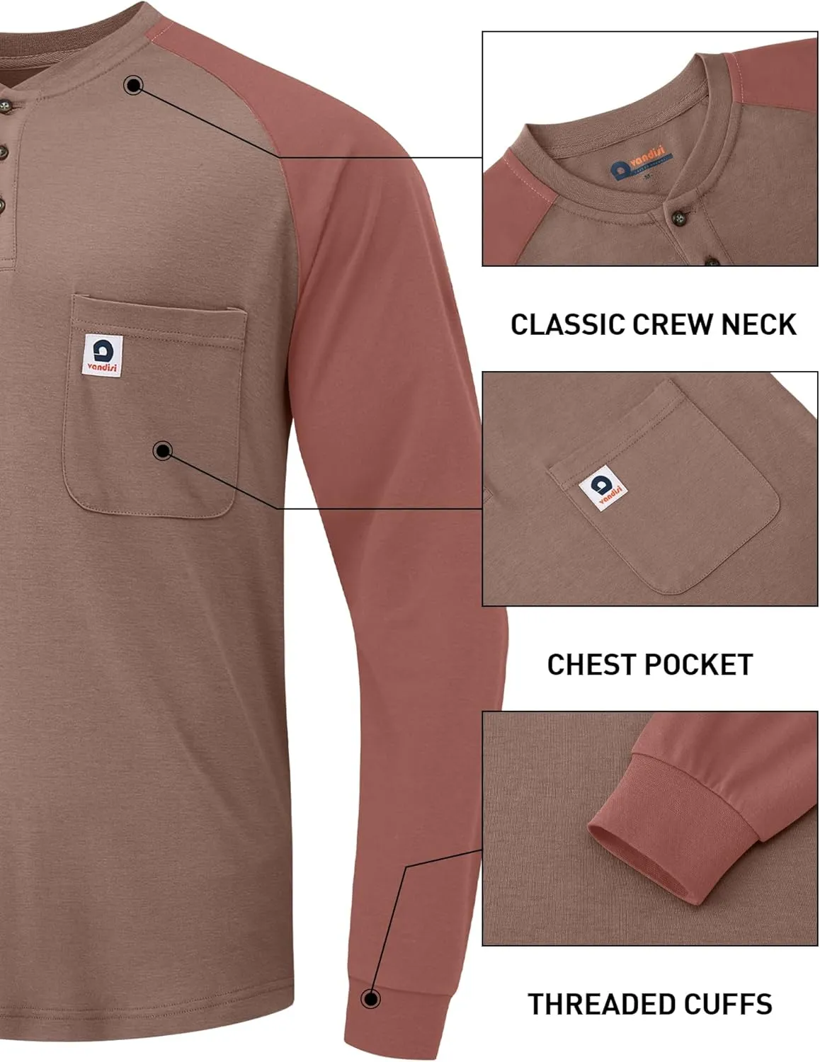 FR Shirts for Men NFPA2112 Flame Resistant Shirts 5.5oz Light Weight Long Sleeve Fire Retardant Shirts