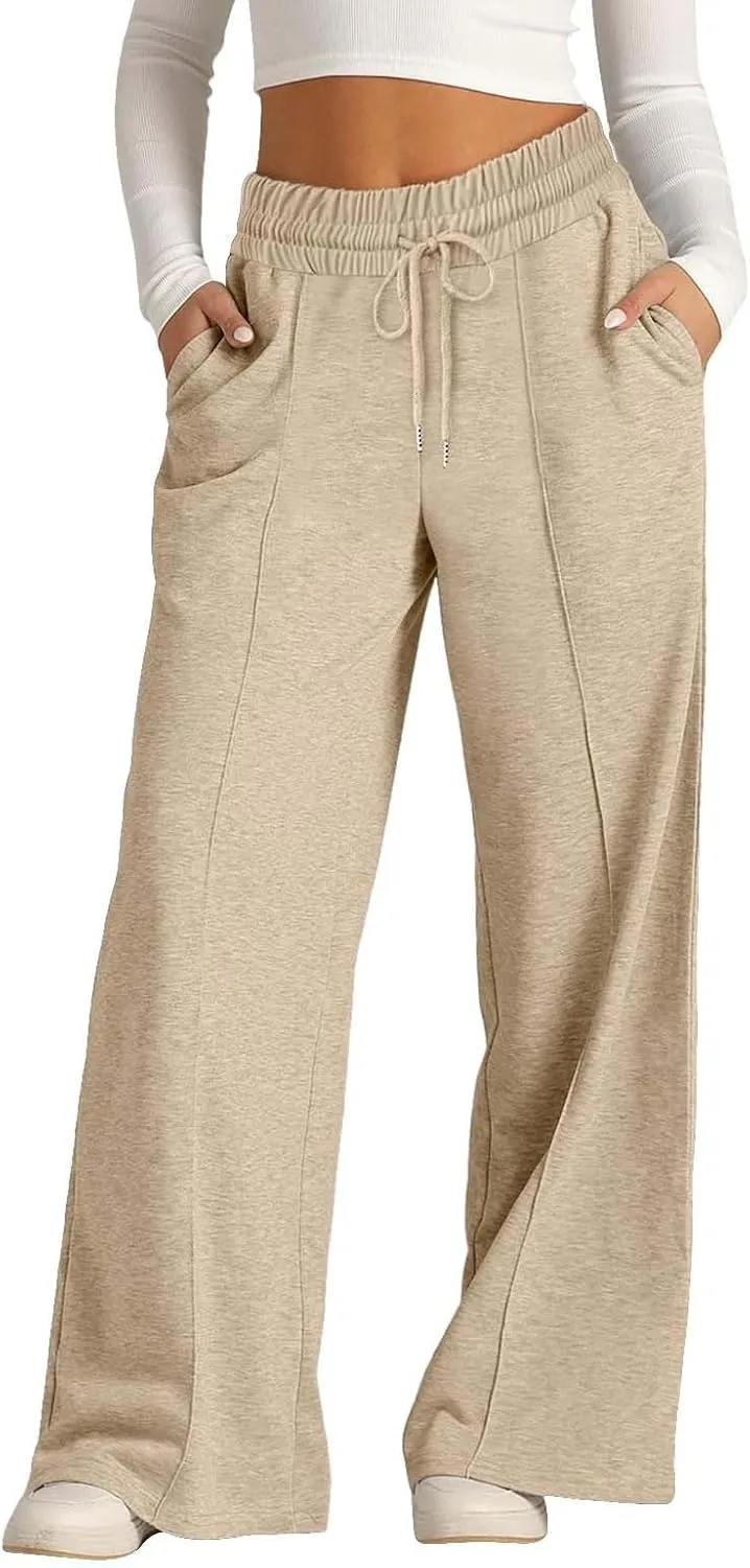 Girls Oversized Wide Leg Sweatpants Drawstring Kids Baggy Track Pants Casual Joggers Trousers Tween Girls Trendy Clothes