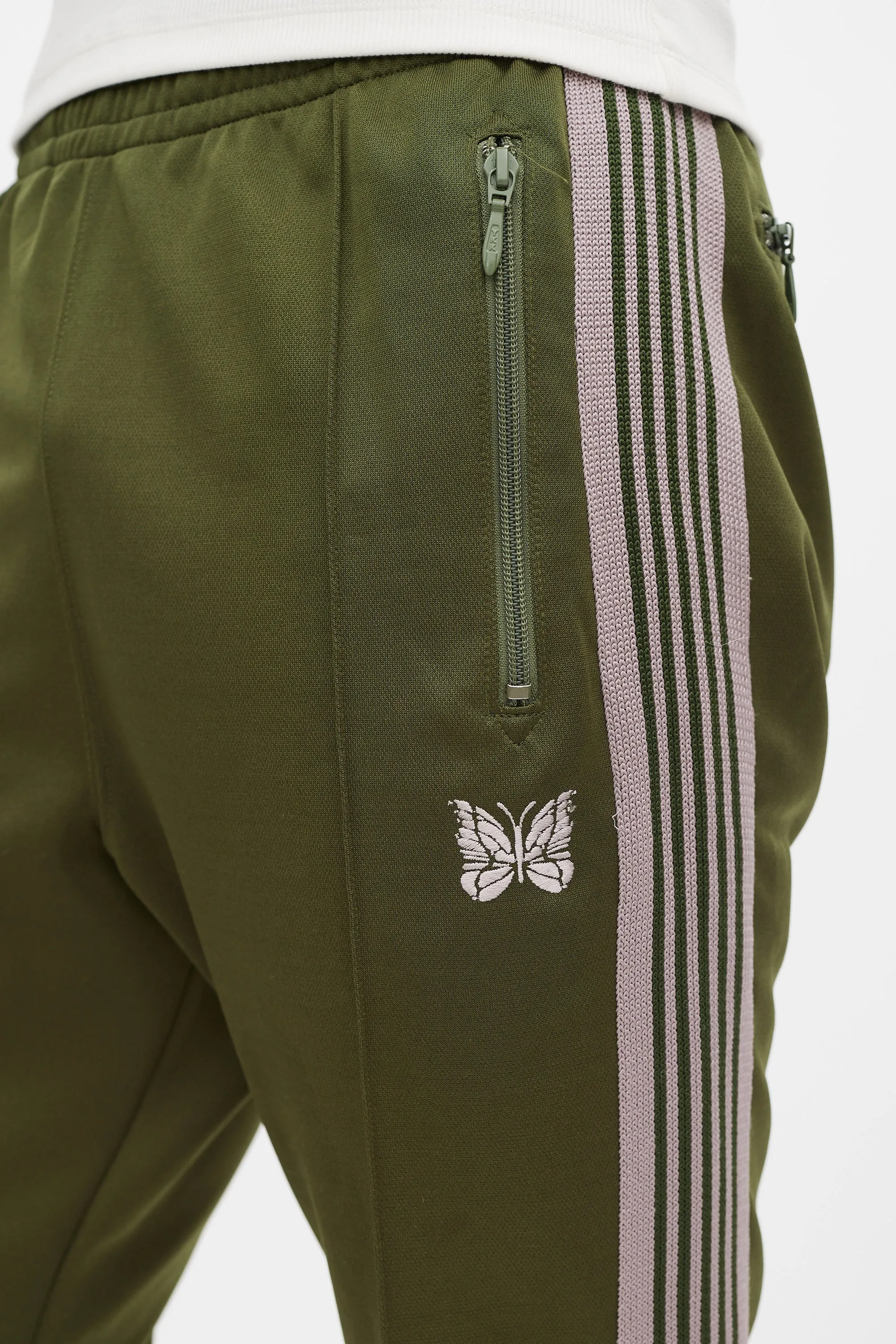 Green & Beige Logo Track Pant