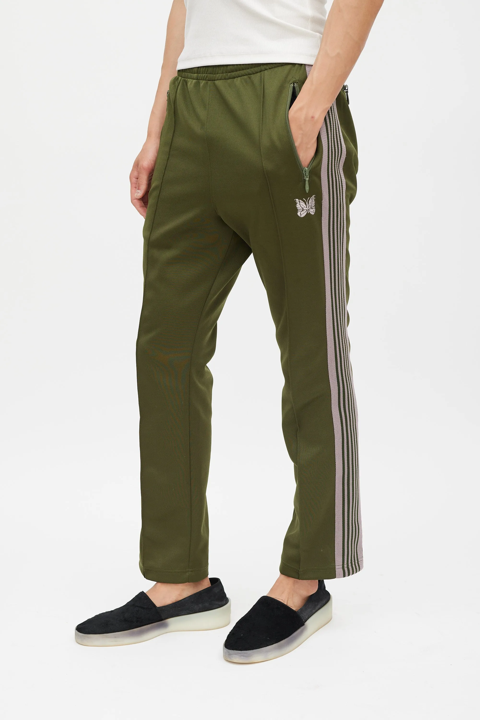 Green & Beige Logo Track Pant