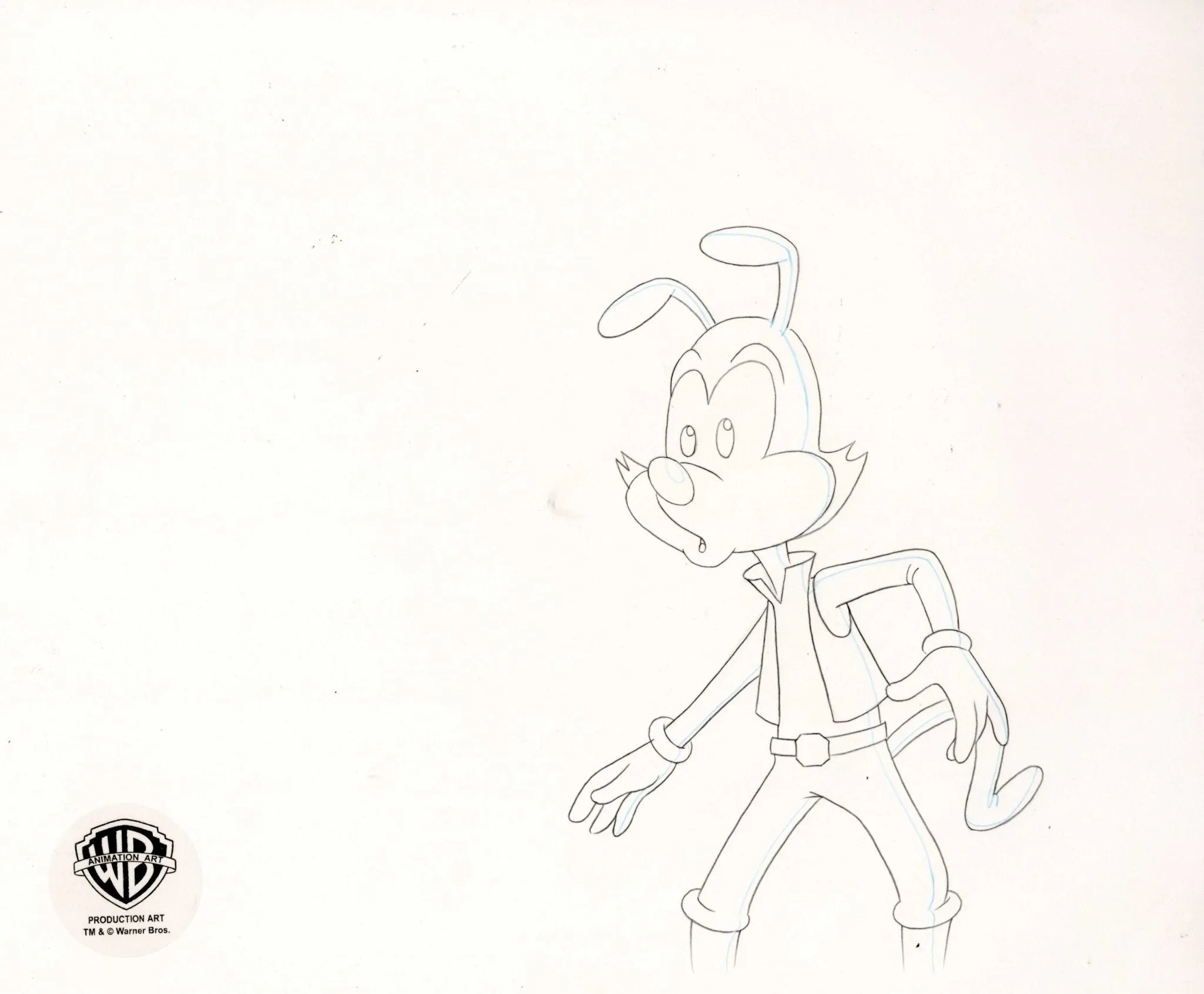 Pinky And The Brain Original Production Cel with Matching Drawing: 3-PinkEo and Yak Soho