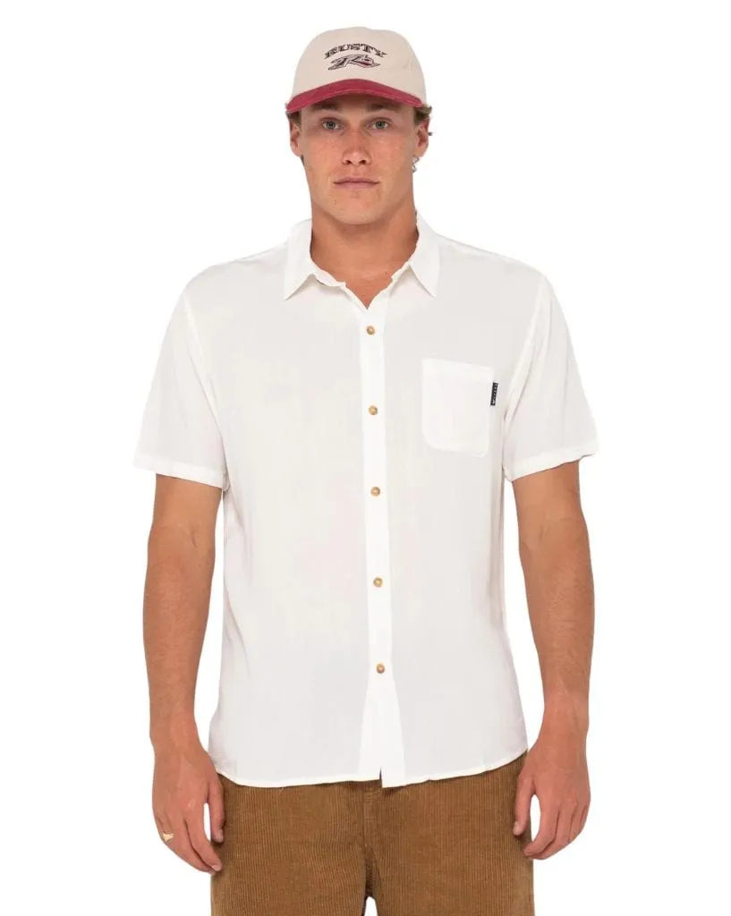 Razor Blade Short Sleeve Rayon Shirt