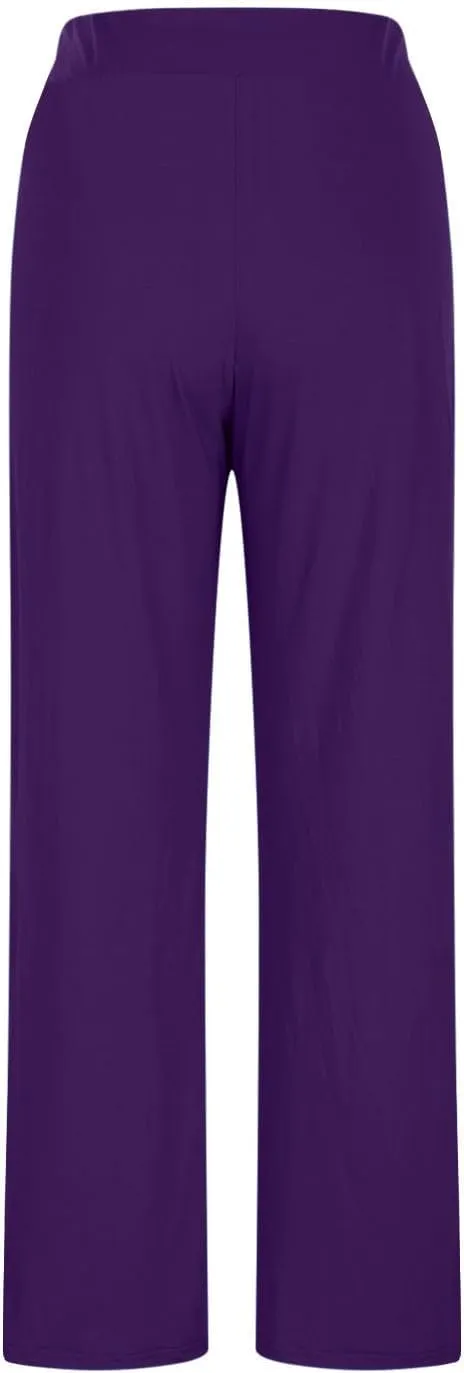 Sweatpants Womens Summer Lounge Stretch Waisted Wide Leg Athletic Pants Baggy Breathable Color Blocked Fitness Trousers
