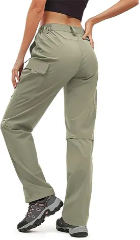 Women's-Hiking-Pants-Cargo-Quick-Dry-Stretch-Lightweight Work Outdoor Pants with 5 Deep Pockets