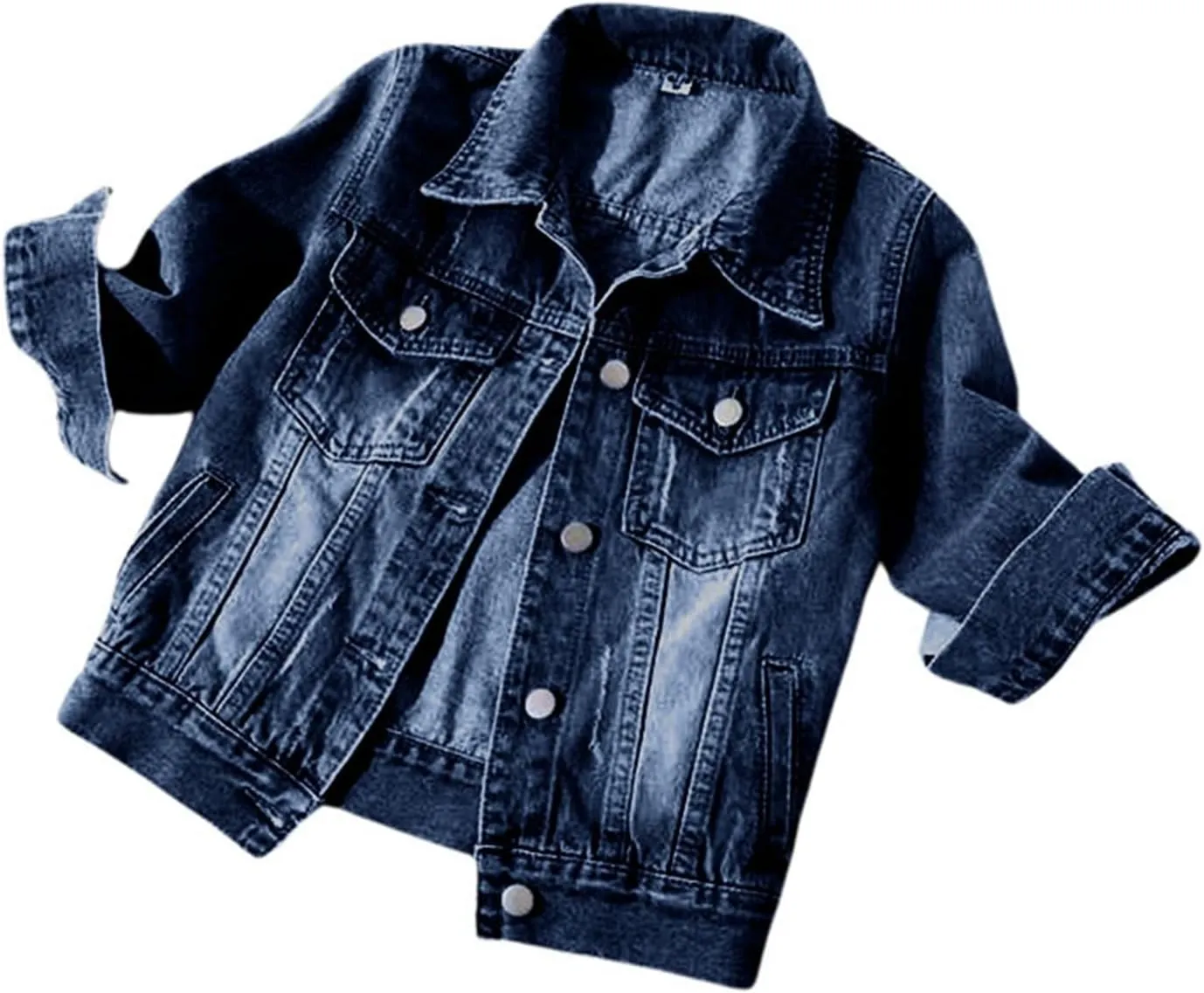 Women's Oversized Botton up Denim Jackets Classic Fit Crop Jean Jacket Stretch Casual Coat with Pockets Teen Girls