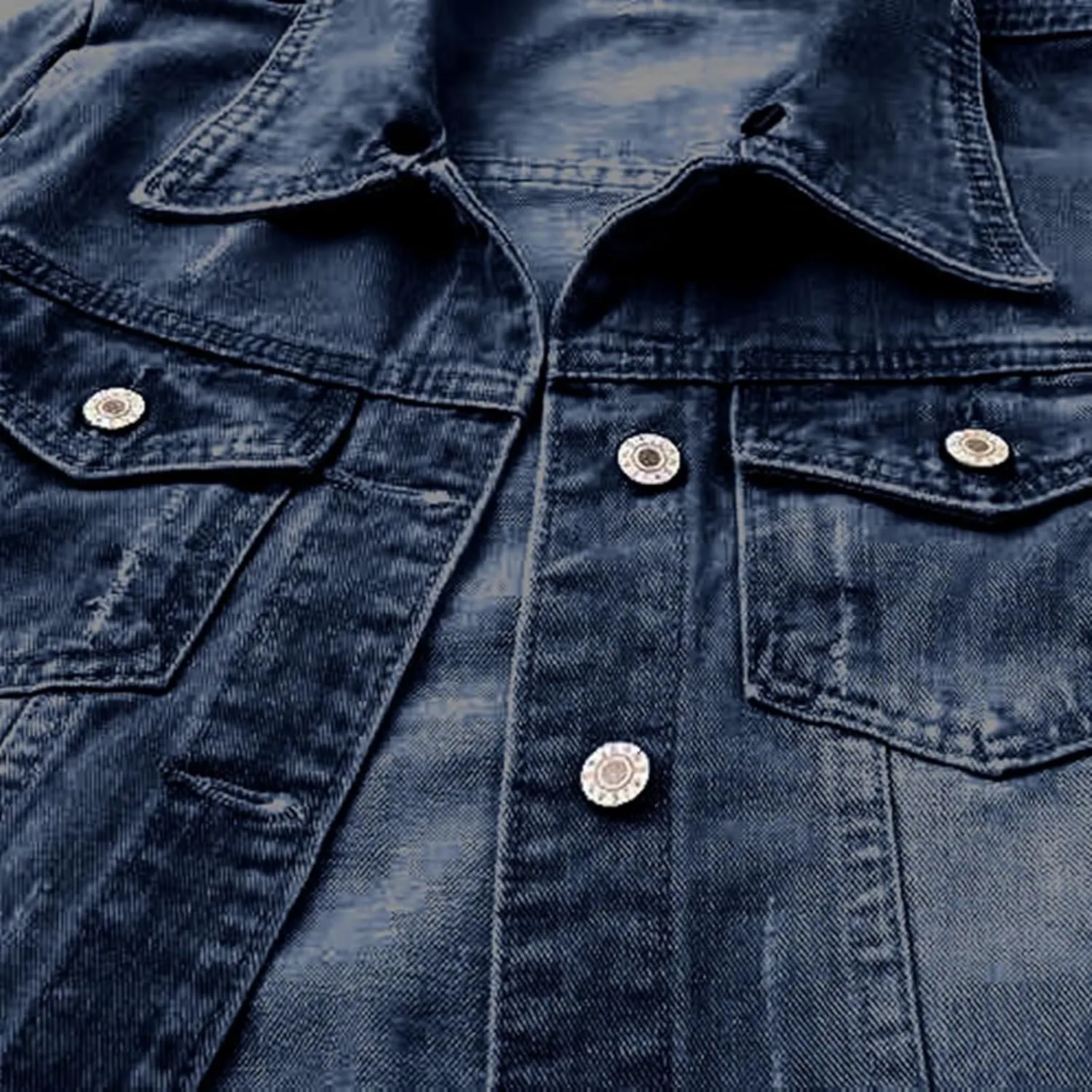 Women's Oversized Botton up Denim Jackets Classic Fit Crop Jean Jacket Stretch Casual Coat with Pockets Teen Girls