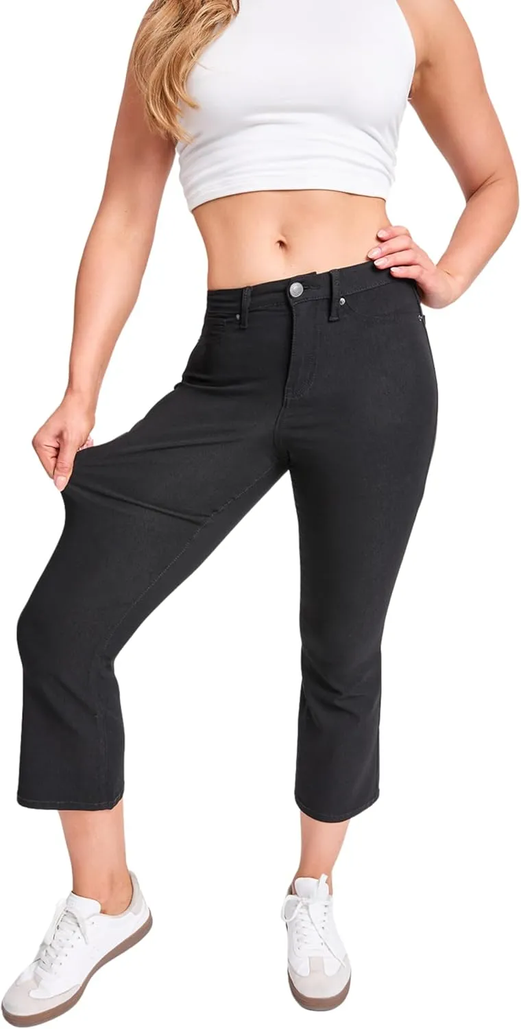 YMI Women's Hyperstretch Cropped Straight Leg