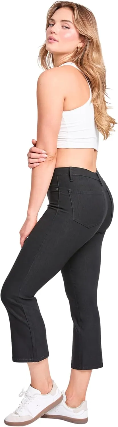 YMI Women's Hyperstretch Cropped Straight Leg